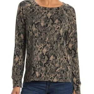 Anthropologie Sanctuary Snake Skin Print Knit Top